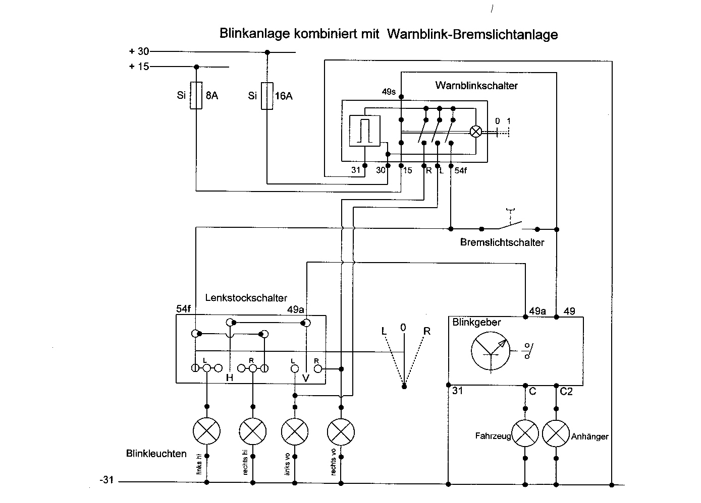 Schaltplan Blinker Eicher - Wiring Diagram